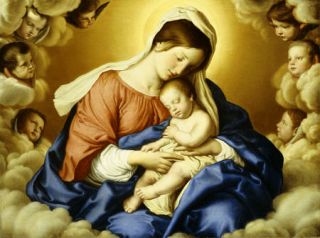 Giovanni Battista Salvi Madonna and Child Religious Art