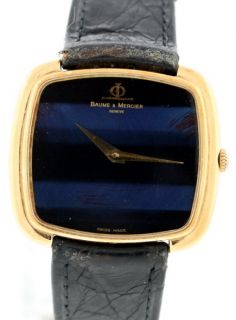 Baume Et Mercier Classic 18K Yellow Gold Vintage Watch