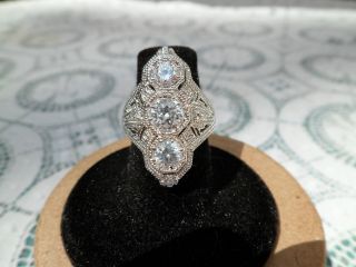   Bella Luce Diamond Simulant Antique / Vintage Design Ring