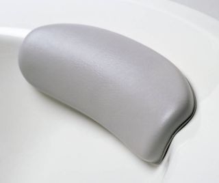 Luxurious Gray Crescent Bath Spa Hot Tub Pillow