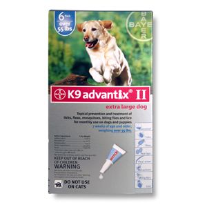 K9 Advantix II Flea Treatment for Dogs Over 55 lbs 6 Pkg