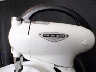   50s Hamilton Beach Mixer Appliance Model G with two bowls and beaters