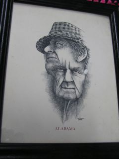 Great Print Alabama Coach Bear Bryantby Rod Powers