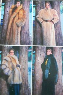 Lovely Ladies in Red Fox Sheared Beaver Golden Island Fox Fur Coat Vtg 