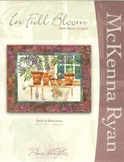 MC Kenna Ryan Back to Beez Ness from in Full Bloom Applique Quilt 