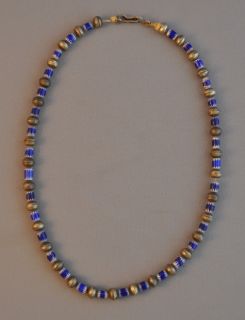 RARE Pueblo Indian Necklace 32 Chevron 33 Silver Beads