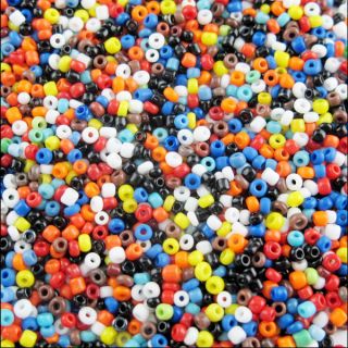 2mm or 4mm Glass Seed Spacer Beads Jewelry Making 9Colors 1 or Mixed 