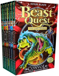 beast quest series no 7 the lost world 6 books set 37 to 42 brand new