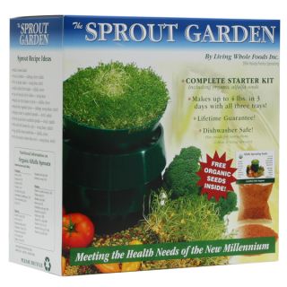  Pantry Sprout Garden Complete 3 Tray Starter Kit with Alfalfa Seeds 