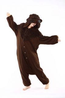 Brown Bear Kigurumi Animal Adult Anime Costume Pajamas *New*
