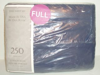 Bed Sheet FULL size Dan River brand Fitted Flat BRAND NEW in SEALED 