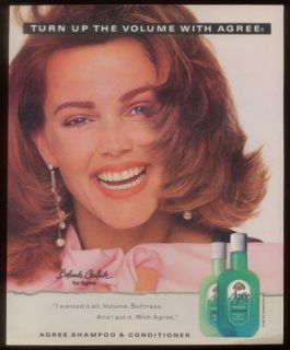 1987 Belinda Carlisle Photo Agree Shampoo Print Ad