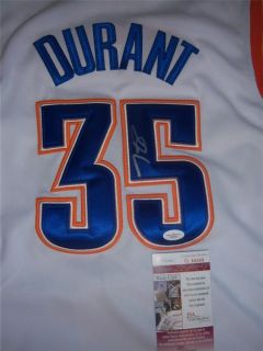    DURANT AUTOGRAPHED SIGNED OKLAHOMA CITY THUNDER JERSEY JSA CERTIFIED