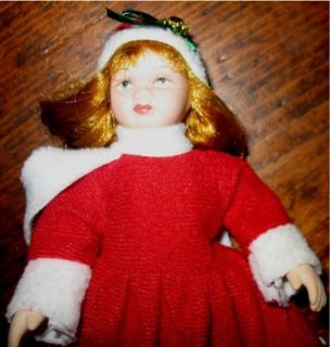 beautiful belinda agnes christmas collection porcelain doll with stand 