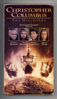   CHRISTOPHER COLUMBUS THE DISCOVERY* VHS BENICIO DEL TORO MARLON BRANDO