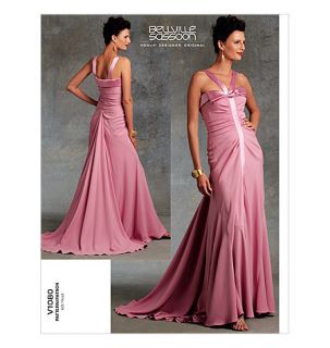 Bellville Sassoon Prom Gown Formal Cocktail Dress Pattern Vogue 1080 6 