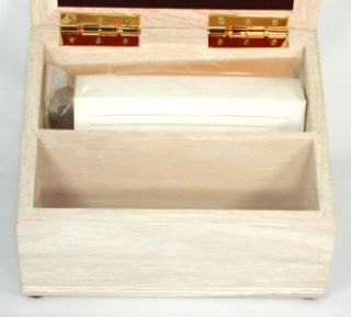 Sudberry House White Washed Oak Recipe Box for Needlepoint Photo Cross 