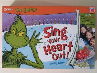 Dr Seuss The Grinch Sing Your Heart Out Musical Game Complete