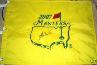Ben Crenshaw Signed 2007 Masters Pin Flag 2X Champion