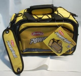Berkley Powerbait Soft Sided Fishing Tackle Box Storage Bag Yellow 
