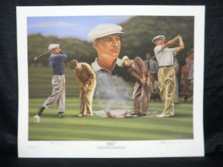 Ben Hogan 1953 Masters US British Open Golf Litho