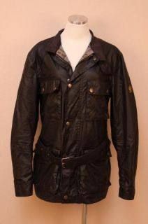 new jcrew mens belstaff roadmaster jacket color black size m retail