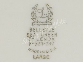 lenox bellevue sea green p 524 247 oval serving platter 17 1 2 for 