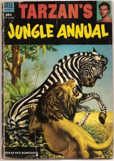 Golden Age 1953 Tarzans Jungle Annual 2 Dell Comics