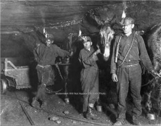 Vintage Children Coal Miners Photo 1908 Gary West Virginia Black Dust 