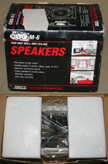 BIC Muro Series M 6 Two Way Wall Ceiling Speakers Kit