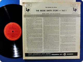 Bessie Smith NM Wax Louis Armstrong The Story Vol 1 CL 855 Jazz LP 