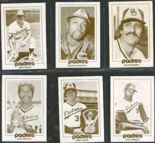 1977 San Diego Baseball Padres Schedule 40 Card Lot 701