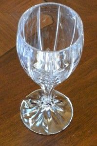 Mikasa Berkeley Crystal Water Large Wine Goblet Stem Glass 2 Available 