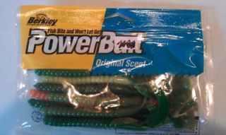 Berkley Power Bait Power Assorted Color Worms w Curl Tail 6 NIP LT9 