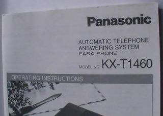 Panasonic Automatic Answering System (KX T1460) Operating Instructions 