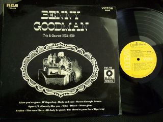 Benny Goodman Trio Quartet 1935 1938 LP MONO France RCA Victor 730629 