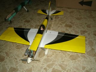 Extra Sportster 15 Arf RC Airplane w Max OS 15 Glow Motor Battery 4 