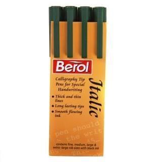 PK Berol Italic Calligraphy Pen Set Diff Sizes