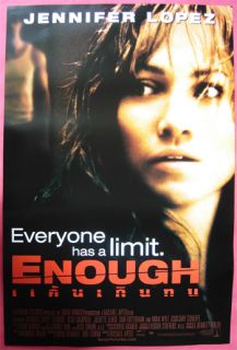 Enough Thai Movie Poster Jennifer Lopez Billy Campbell