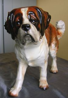 19 Colored Goebel Hummel Saint Bernard Dog Figurine