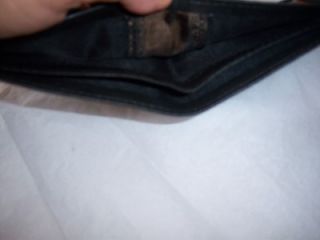 Boxed Slim Coin Pocket Billfolds Leather Wallet Black