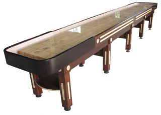   Shuffleboard Table The Majestic in Walnut by Berner Billiards