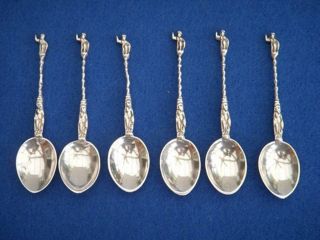   Solid Sterling Silver Apostle Type Spoons Berthold Mueller 1898