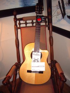   Classical Nylon String Electric Cutaway Guitar Solid Spruce Top