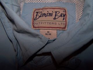 Bimini Bay Outfitters Mens Vented Fishing Shirt Sz M