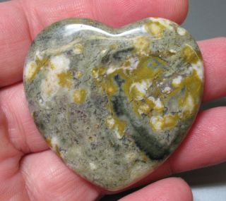 Big Jasper Flat Heart 45mm Crystal Healing