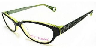 Authentic Betsey Johnson Eyeglasses ON THE PROWL BJ 052 Color RAVEN 