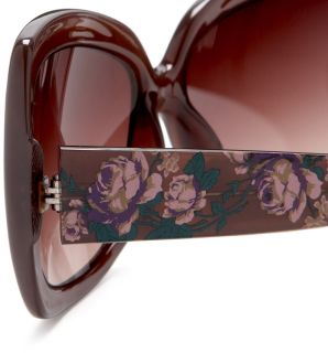 Betsey Johnson Eyewear Floral Sunglasses Teal Free Same Day Shipping 