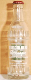 Diamond Head Beverages Coca Cola Bottling Honolulu Hawaii Soda Bottle 