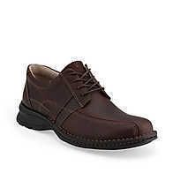 Sale Clarks Mens Espace Lace Up Oxford Shoes Brown Oily Leather 86235 